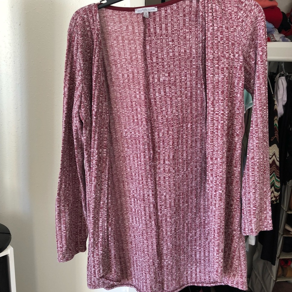 Maroon cardigan